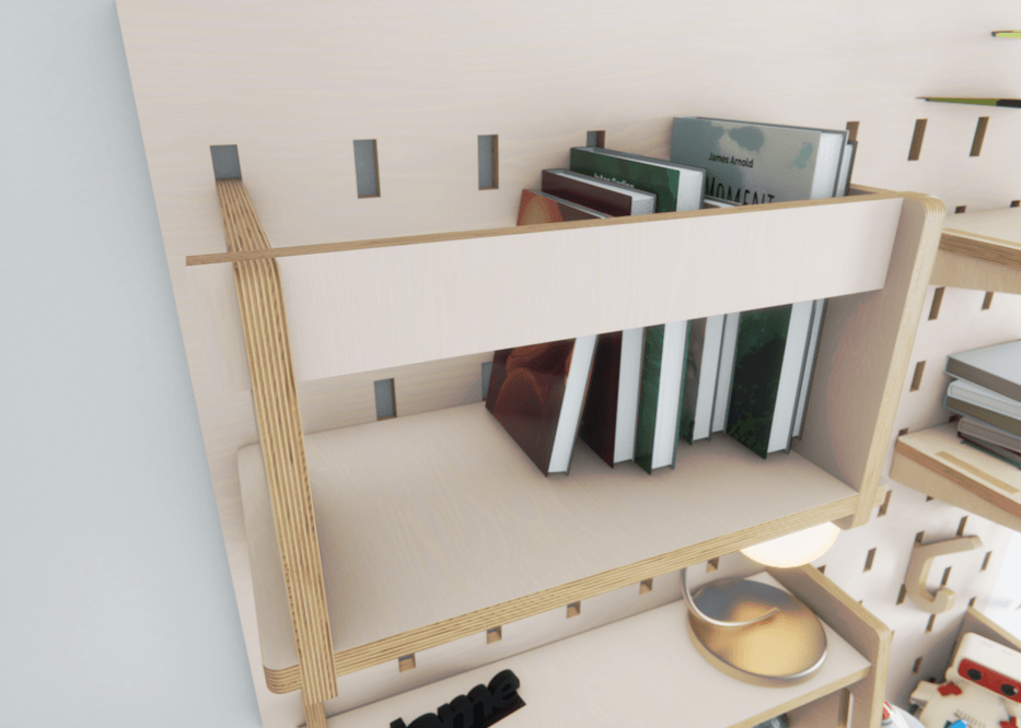 Discover the power of customization with our universal pegboard shelf. Perfect for every need.