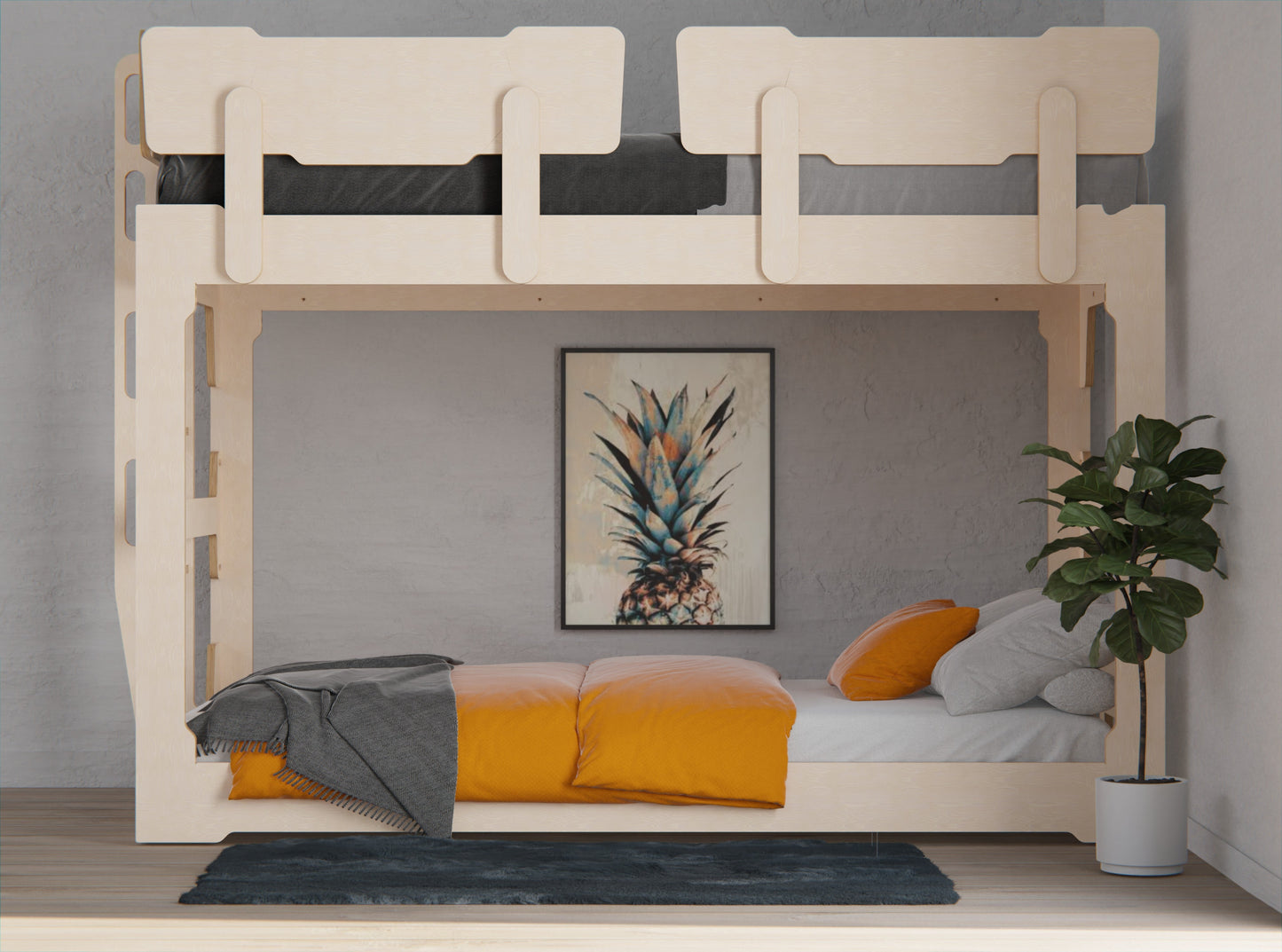 Experience versatile living with the Transformer Bunk Bed: a 3-in-1 design for optimal space usage."