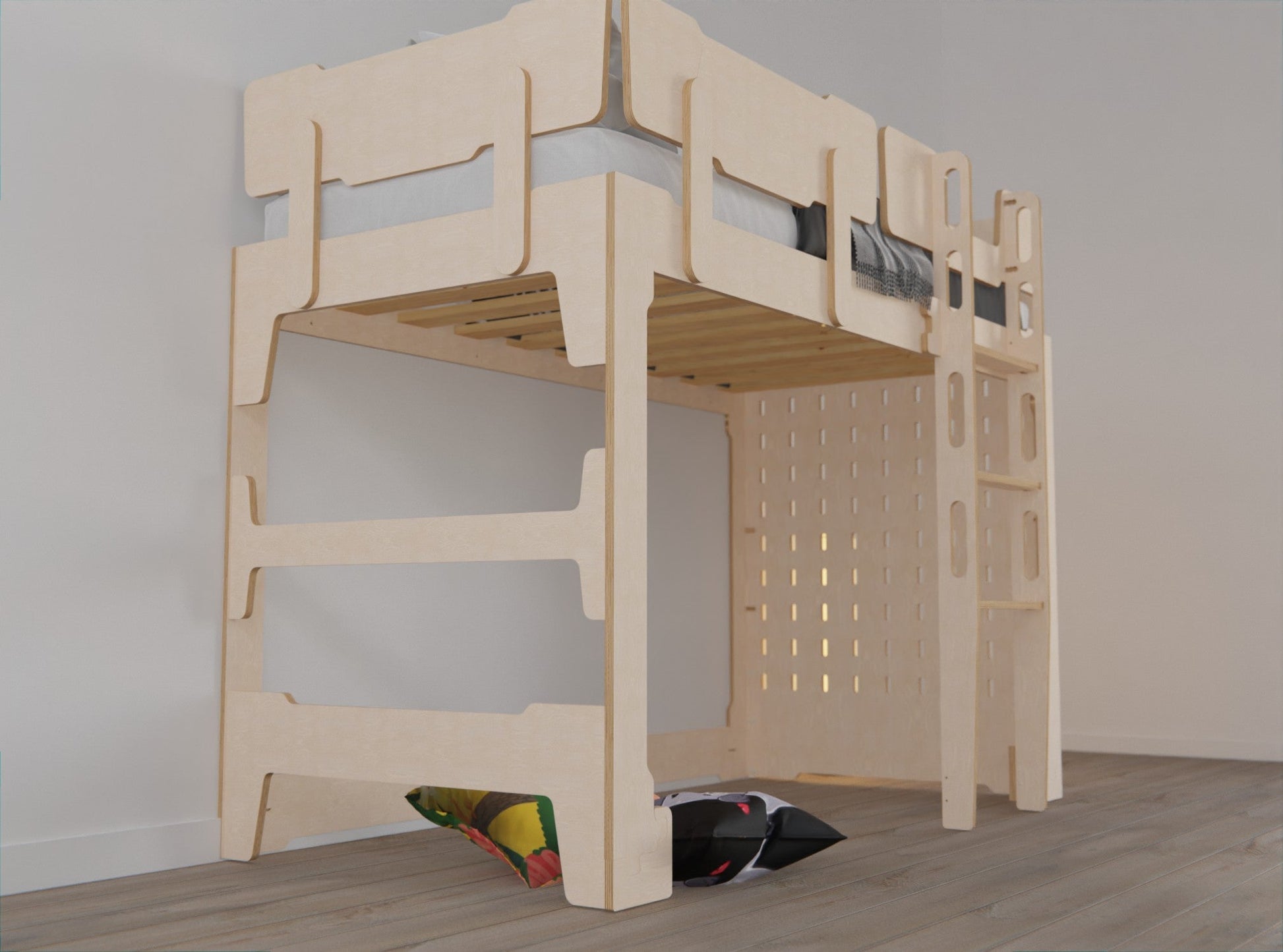 The Transformer Loft Bed: the ultimate 3-in-1 solution, transitioning through low, standard, and Loft configurations
