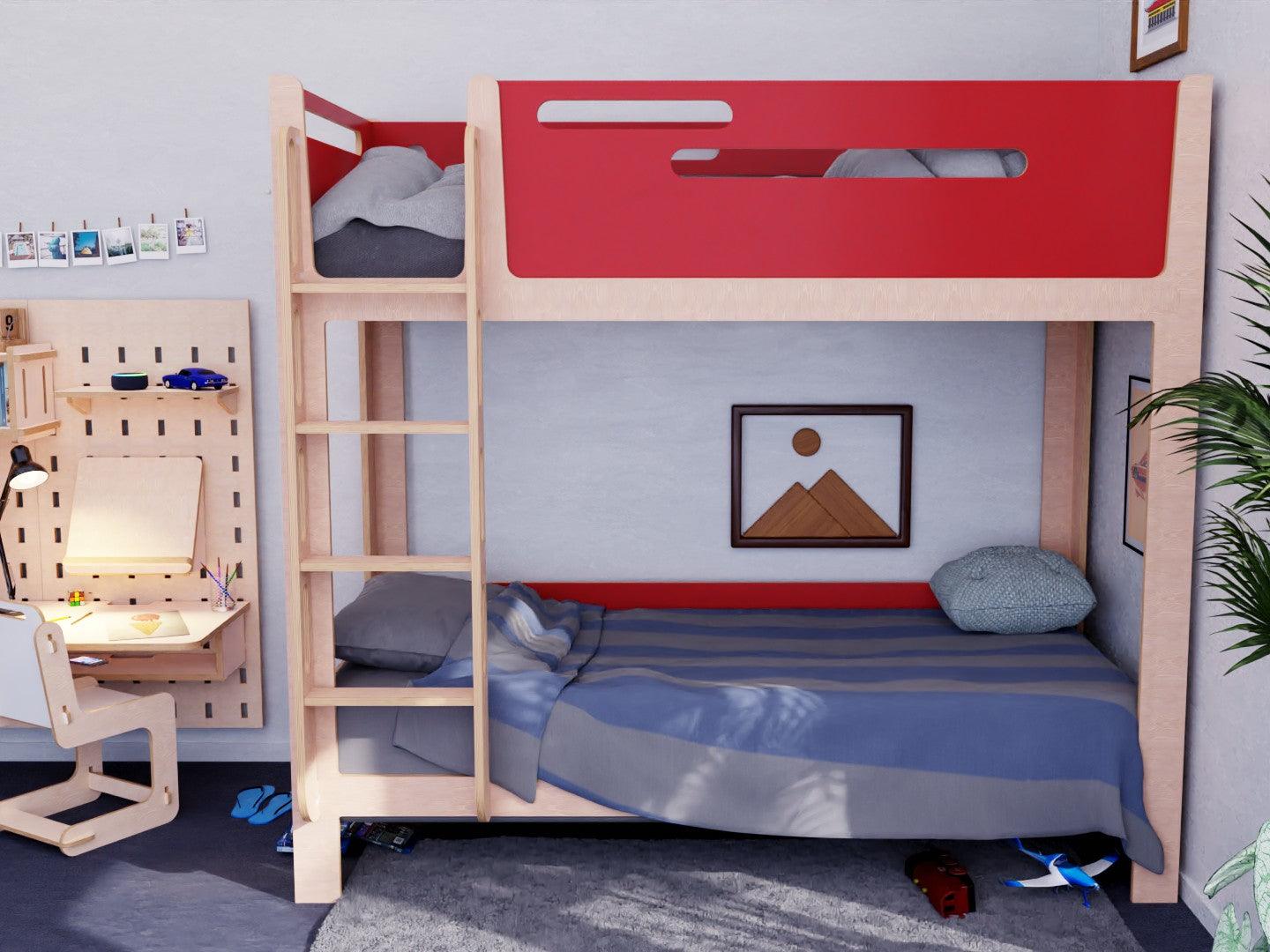 Modern Red Bunk bed. NZ Made.