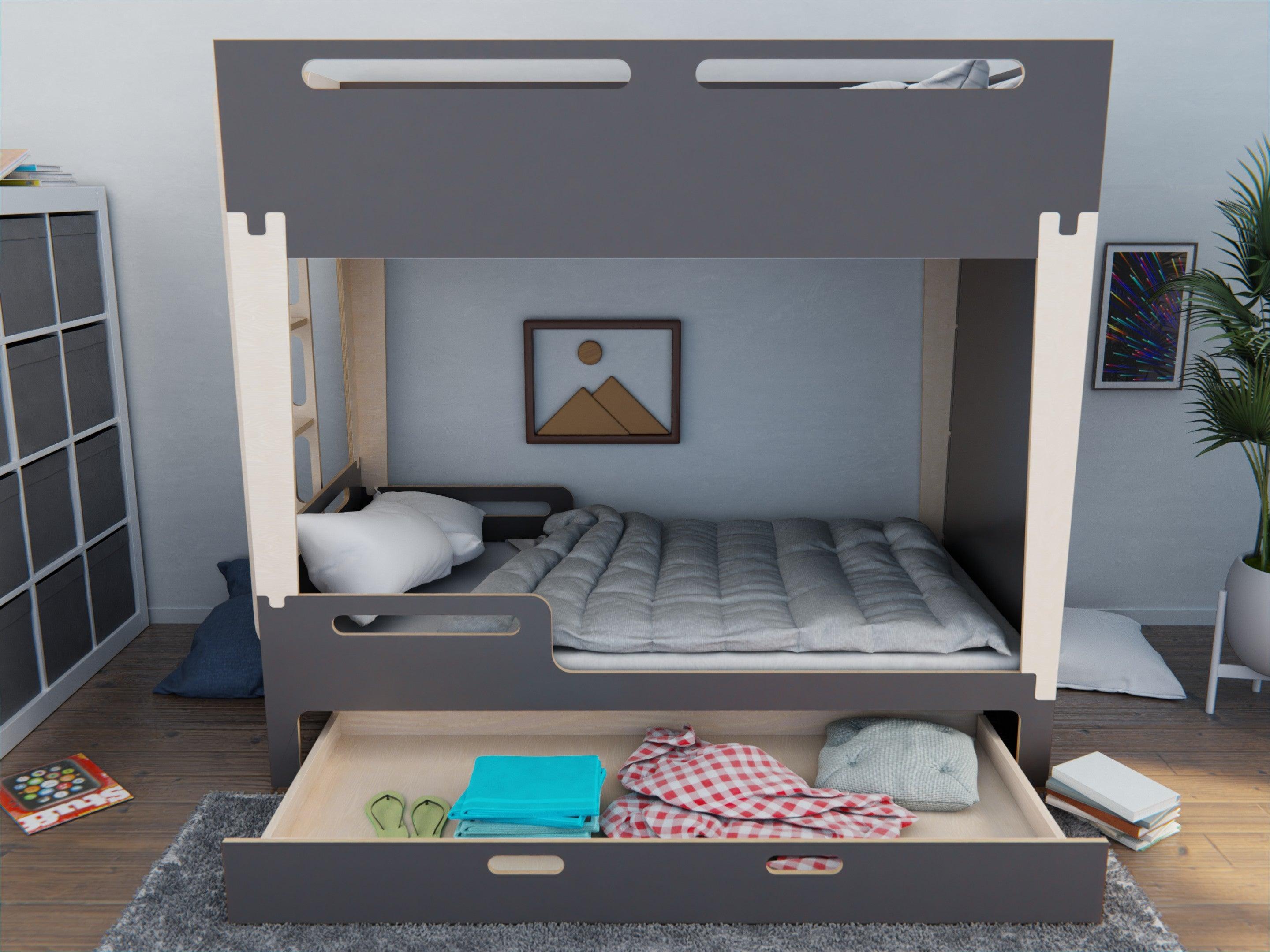 Bunk Beds with Desk & Storage – KitSmart Furniture