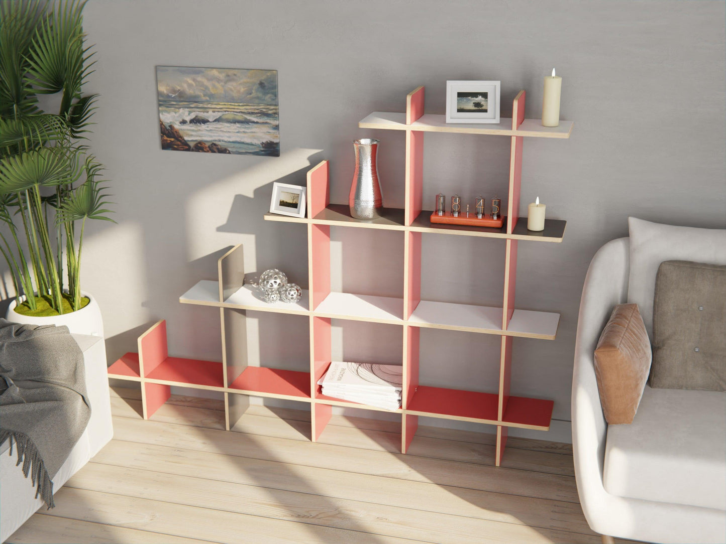 Cut coner bookshelf - KitSmart Furniture