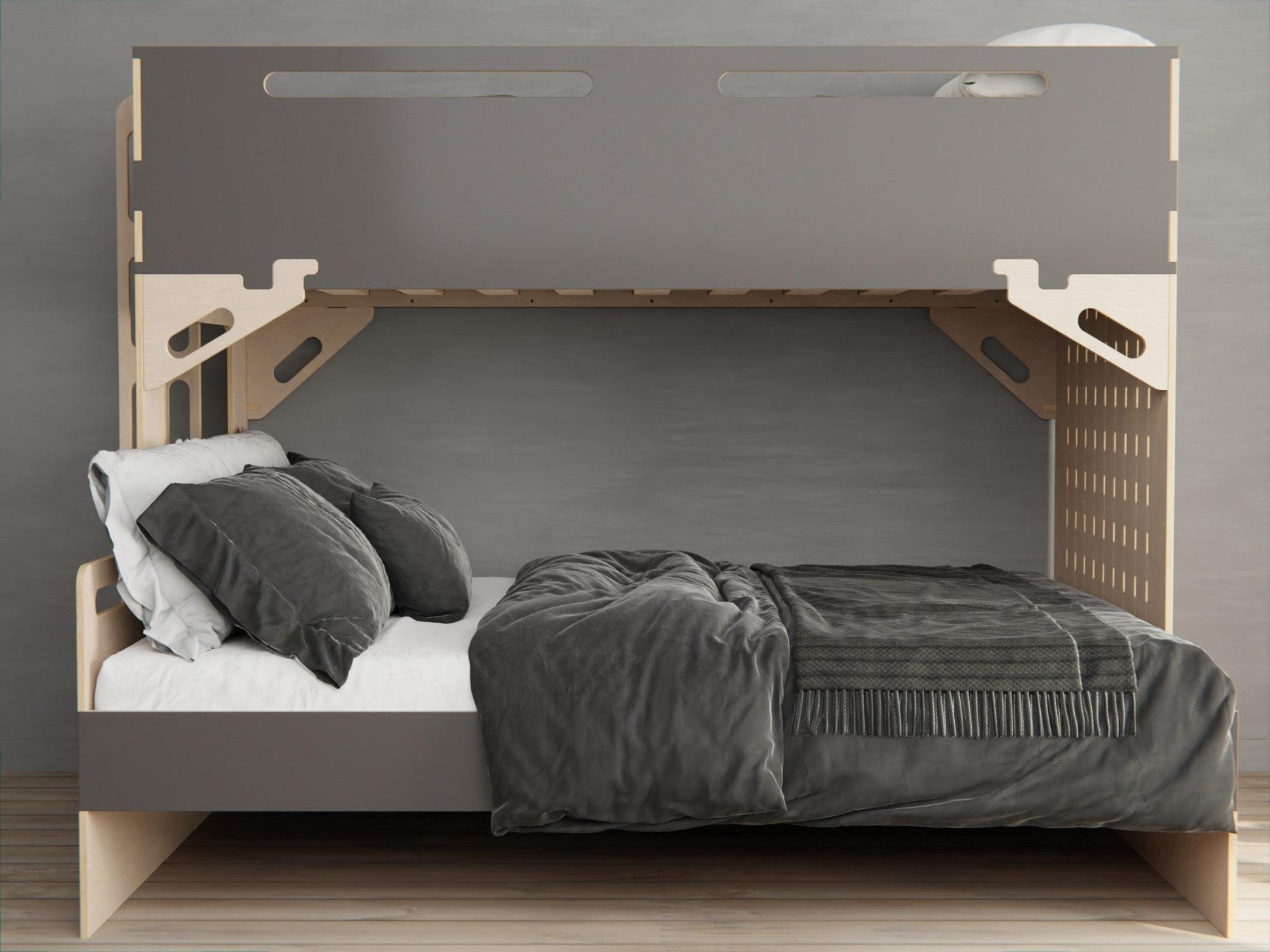 Maximize space and comfort with our plywood triple bunk beds. A sleek solution for shared bedrooms.