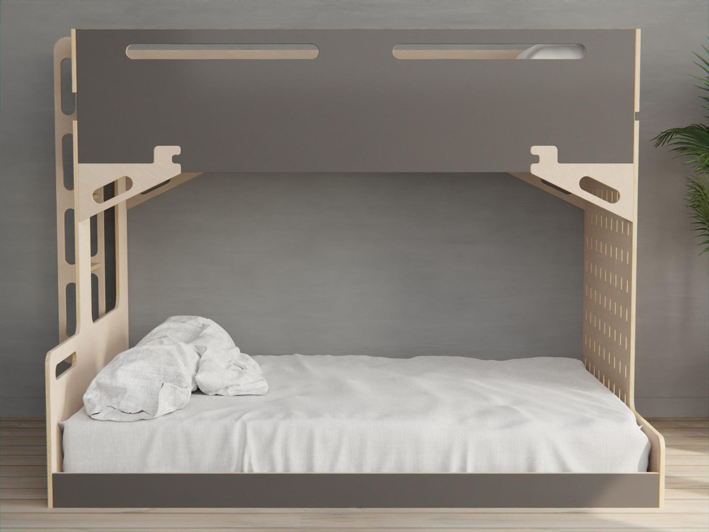 Enjoy space-saving elegance with our plywood triple bunk beds. A seamless blend of function and design.