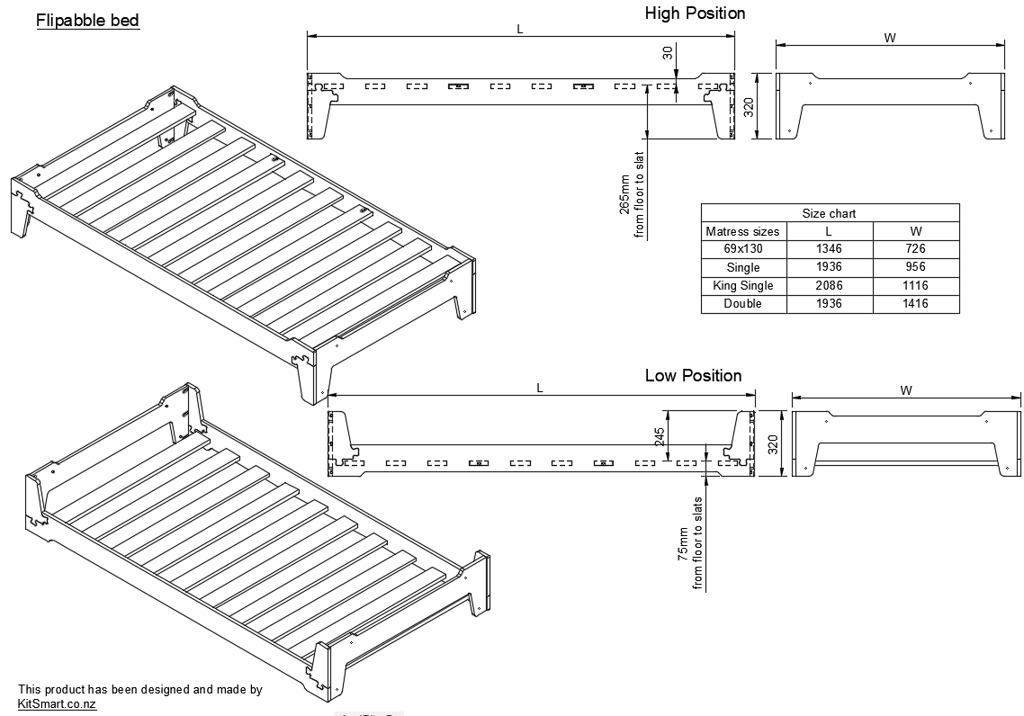 Embrace the Montessori method with our versatile kids bed frame. Start low, flip for teens and adults. Quality plywood, optional drawer. Perfect for toddlers. 