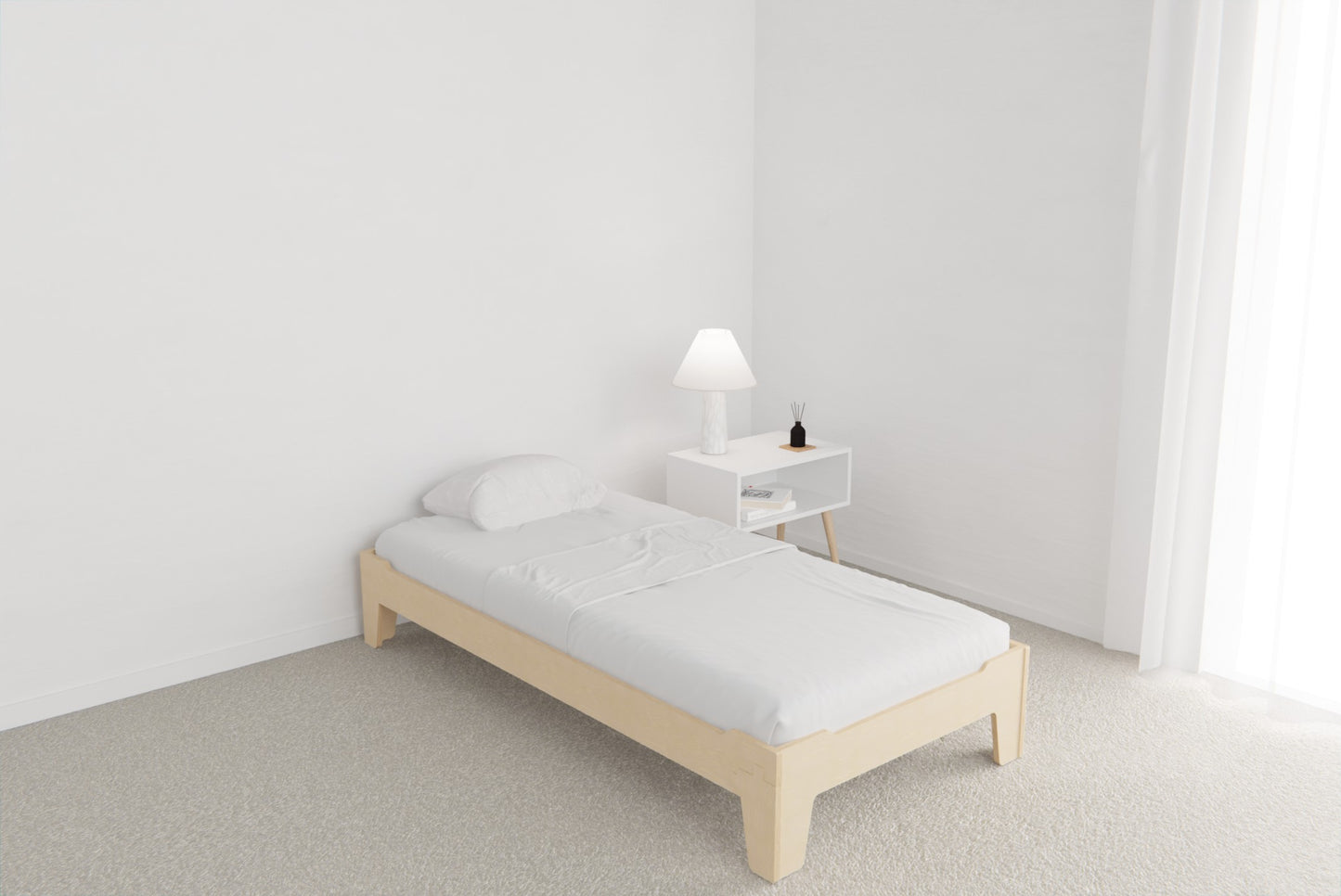 Montessori-style floor beds for a safe transition to independent sleep — low, sturdy and calming to help children grow, explore and dream