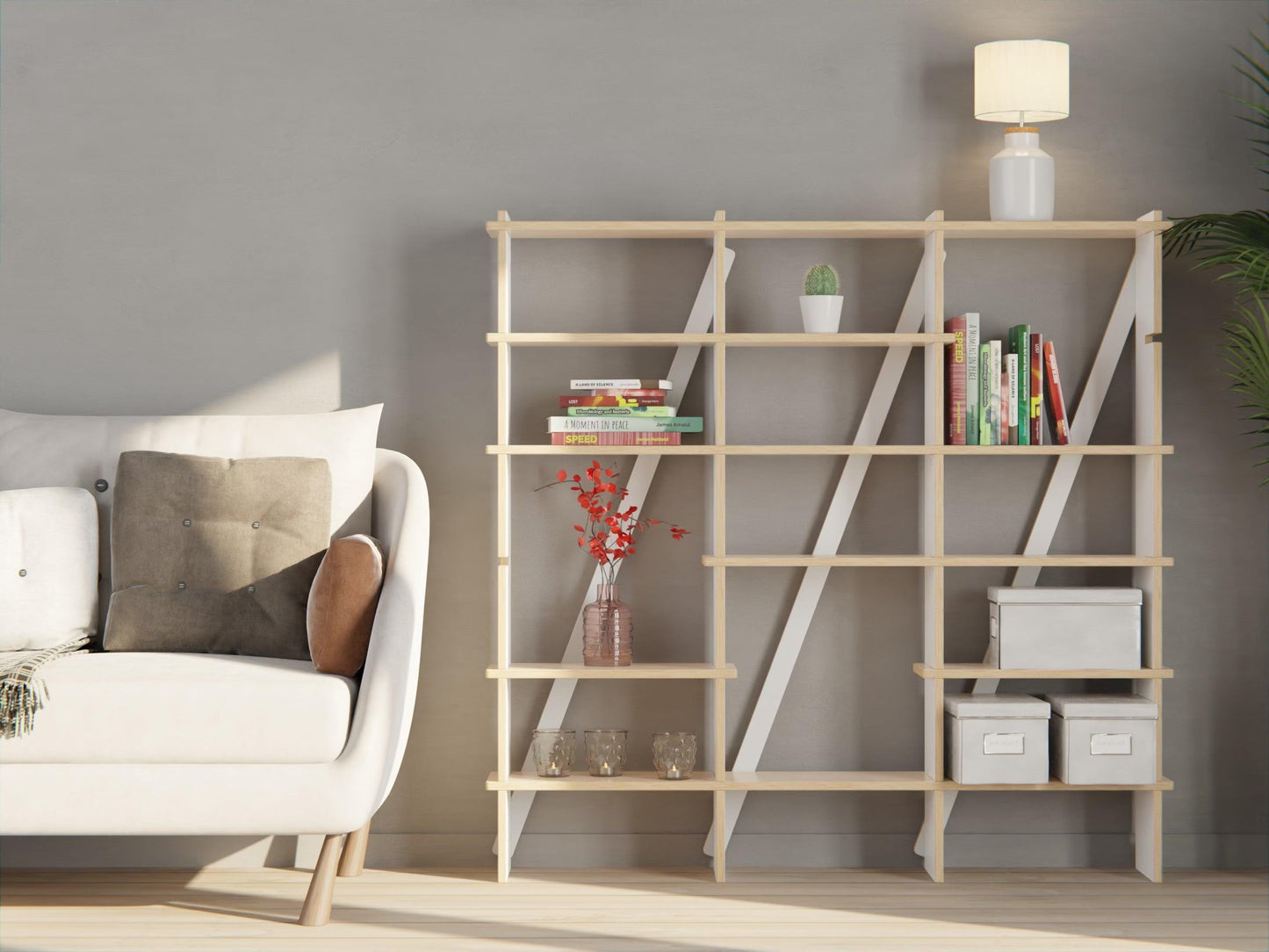 Experience organized living with our Modular Shelf Storage System. Perfectly crafted to suit your storage needs
