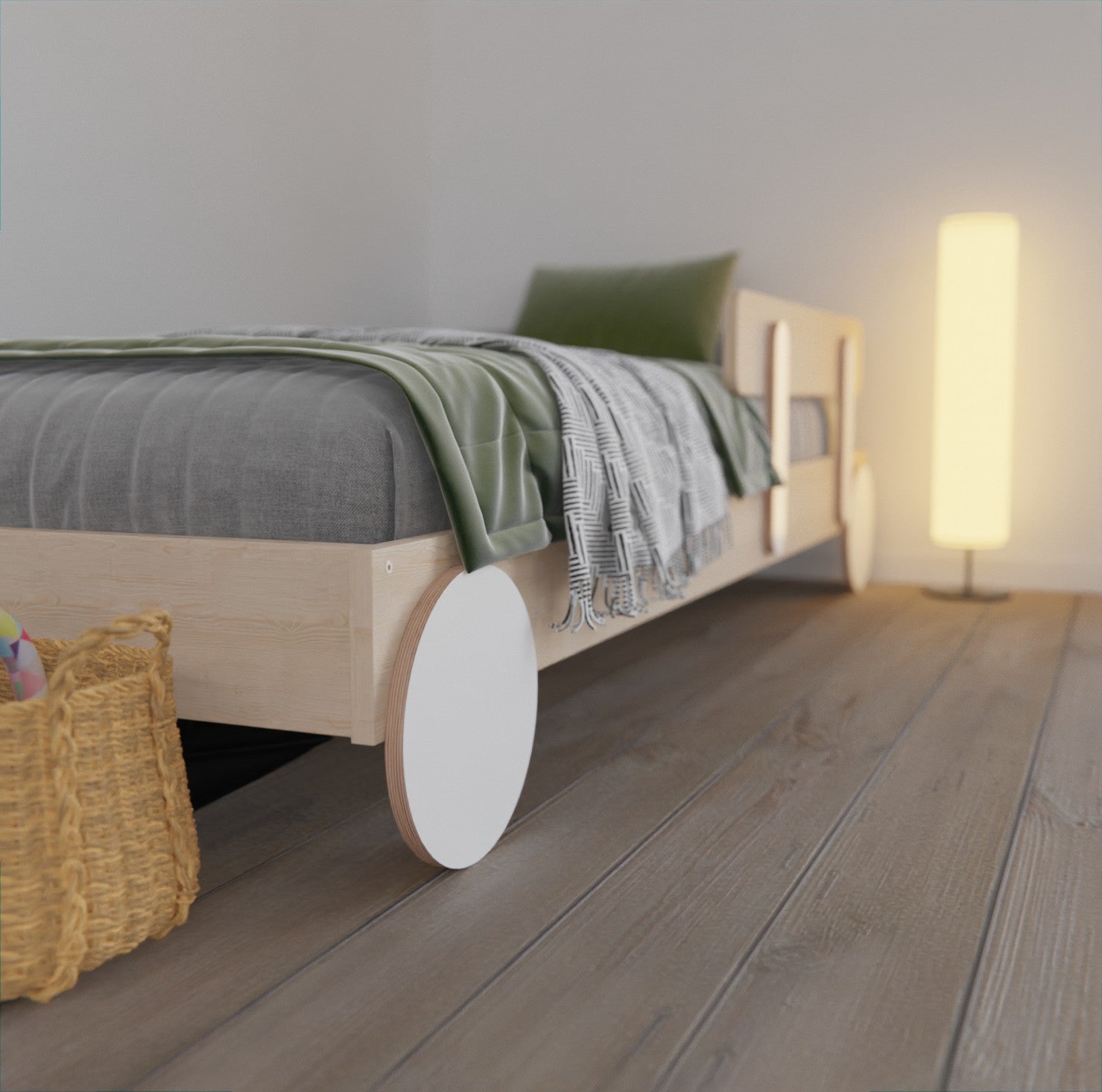 Montessori floor bed frame: Safe, NZ Made product for toddlers. Upgrade your kids' bedroom now!