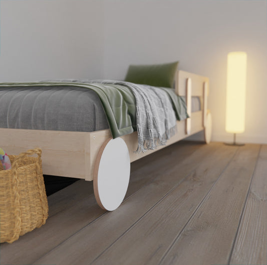 Montessori floor bed frame: Safe, NZ Made product for toddlers. Upgrade your kids' bedroom now!