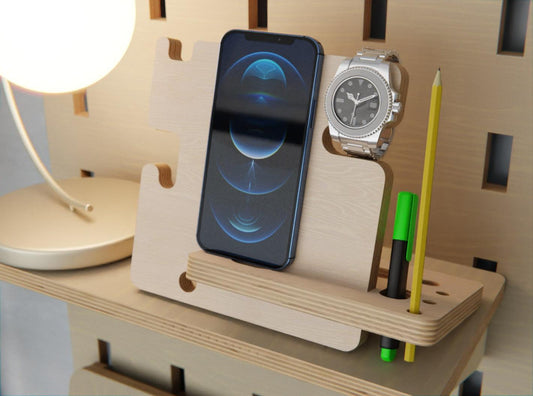 Discover ergonomic comfort with our beautifully crafted plywood phone stand. Simplify your digital experience!