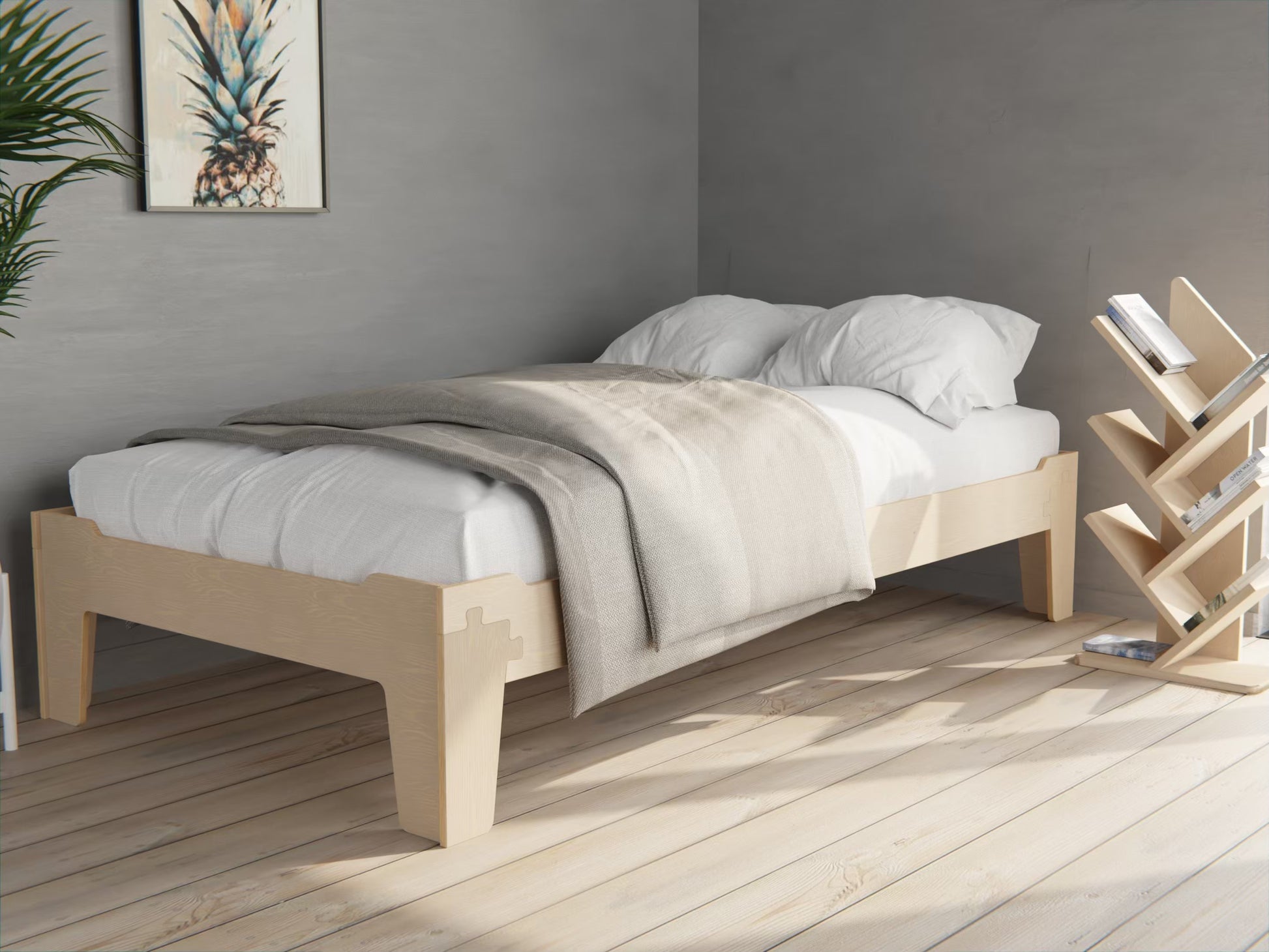 Flippable kids’ bed — flip up to a stylish floor bed for teens and adults
