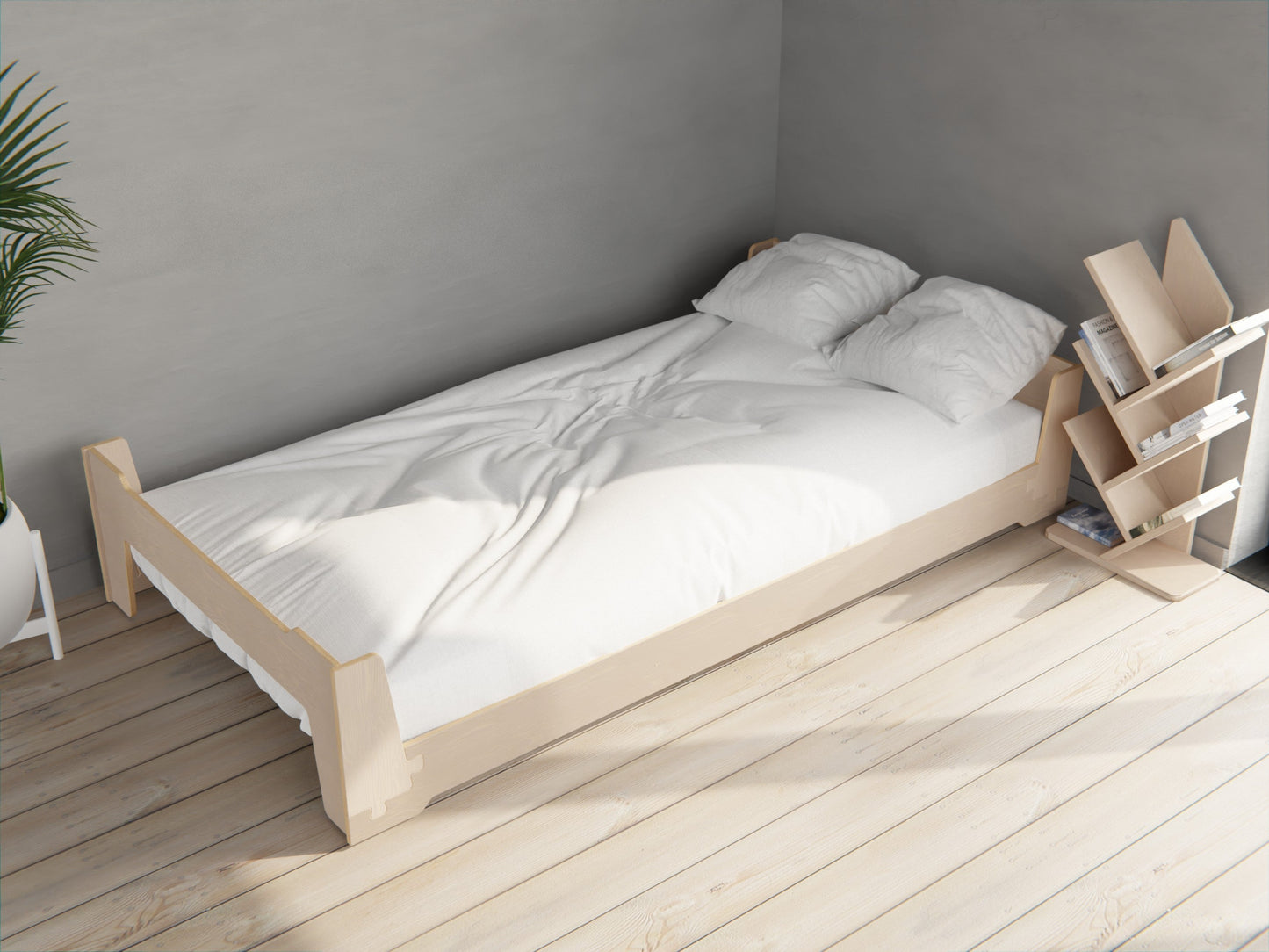 Special offer flippable bed frame with discount.