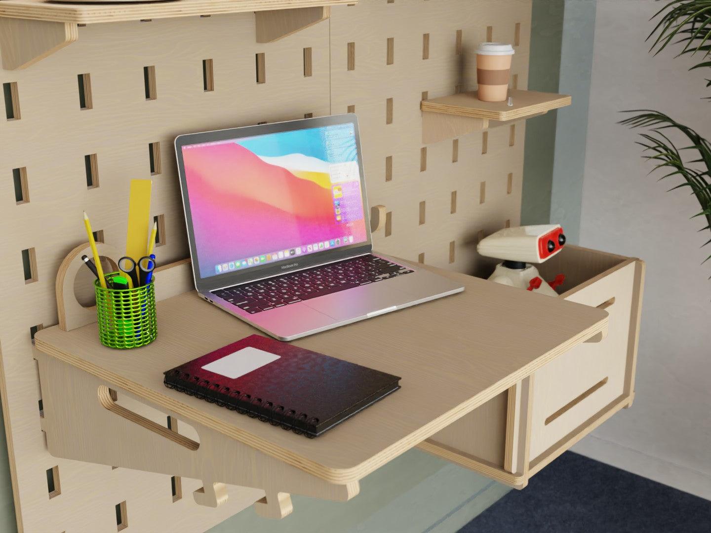 Explore the art of organization with our desk-easel pegboard. Ideal for creative kids seeking an organised space!