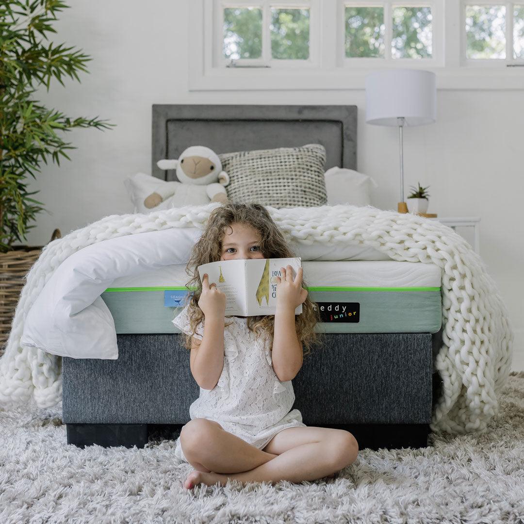 Kids bed frame with mattress