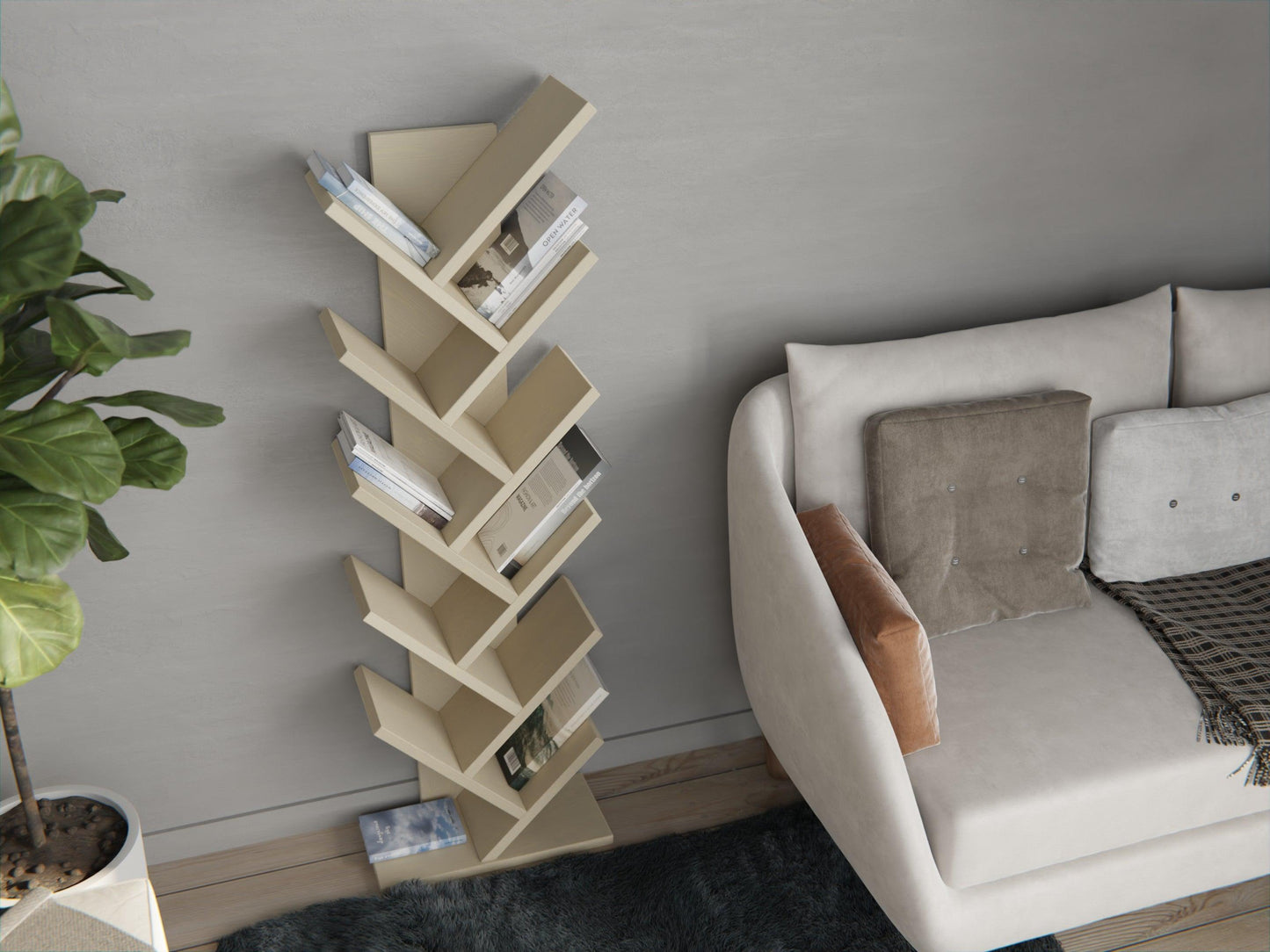 Experience the ease of our ply bookshelf. Ideal for children's rooms, offering stylish organisation and space-saving.