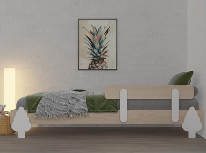 Eco-friendly Montessori floor beds: Safe, wooden frames for kids' first bed