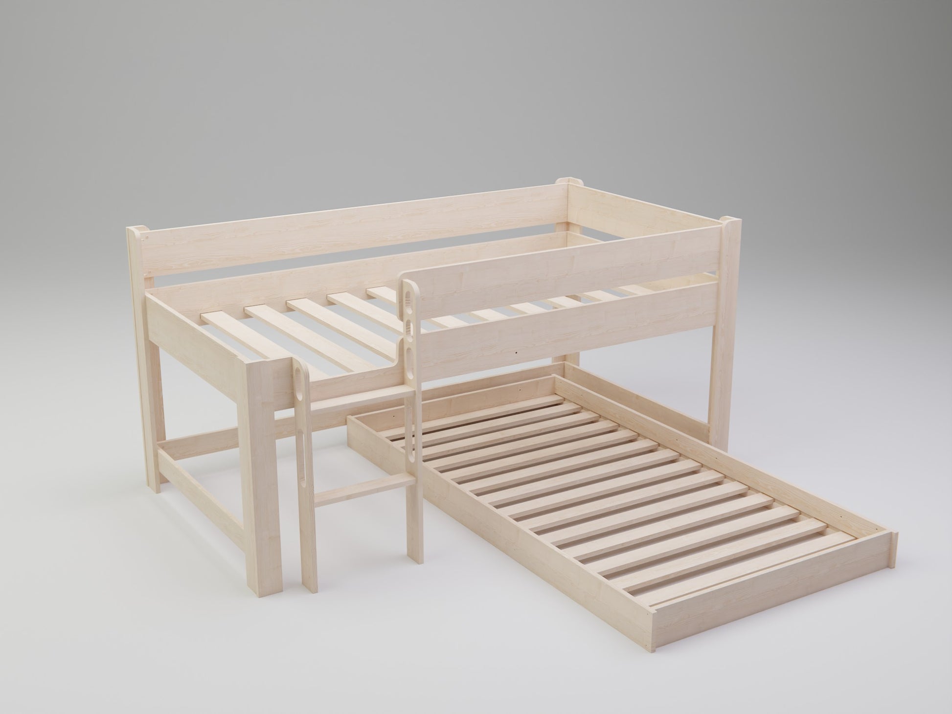 Elegance meets practicality: The L-Shape Bunk Bed Combo showcases the best of L shape designs.