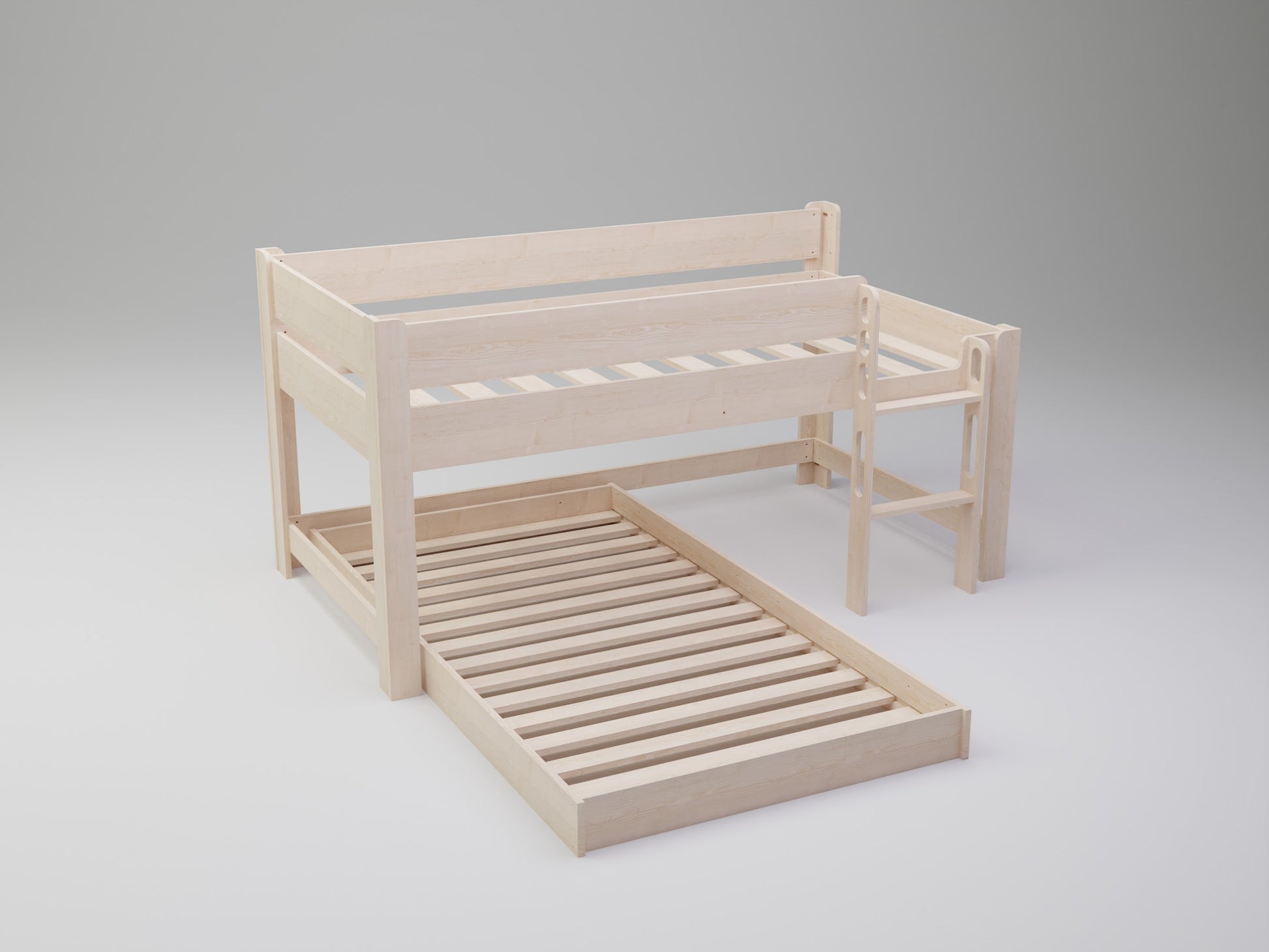 Experience shared comfort: The L shaped bed perfect for siblings is now available in our Combo Set.