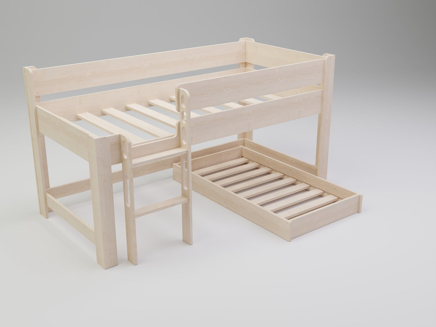 Exclusive L-Shaped bunk beds: Merging style, quality, and unrivaled utility. Get yours at a special rate.